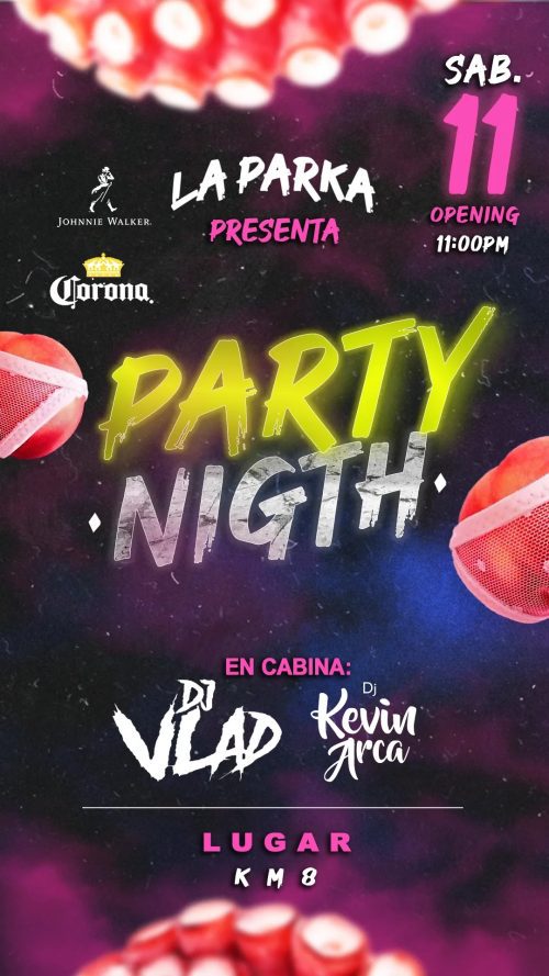 FLYER HISTORIA - PARTY NIGTH